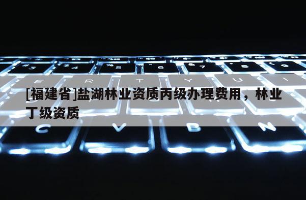 [福建省]鹽湖林業(yè)資質(zhì)丙級辦理費(fèi)用，林業(yè)丁級資質(zhì)