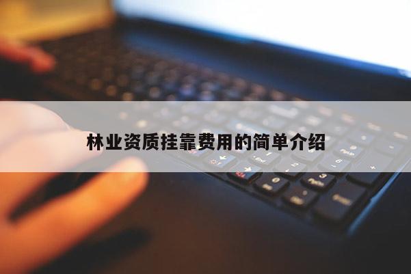 林業(yè)資質(zhì)掛靠費(fèi)用的簡(jiǎn)單介紹